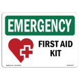 thumbnail image 1 of SignMission OS-EM-D-35-L-10377 - Trousse de Premiers Soins avec Symbole, 1 of 1
