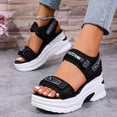 thumbnail image 3 of IUJSOY Womens Sandals Open Toe Platform Sneakers Lightweight Cushion Hook and Loop Athletic Shoes, 3 of 9