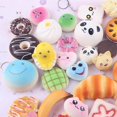 thumbnail image 4 of Wholesale 30PCS Lot Cute Mini Random Squishy Soft Panda/Bread/Cake/Buns Phone Straps Charm Kit Hot, 4 of 5