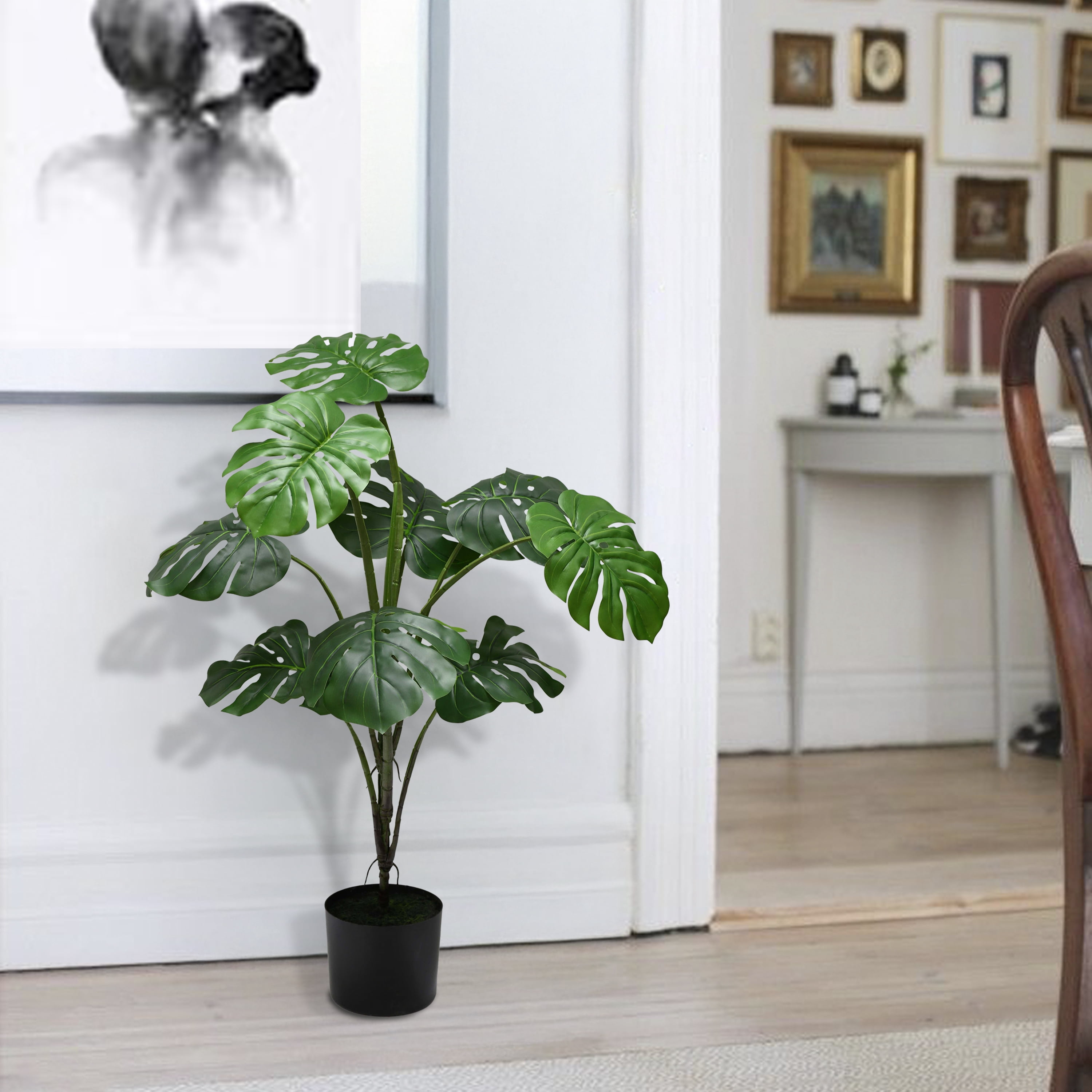 Pot d'arbre artificiel Mainstays monstera