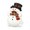 Snowman, variant on Christmas Door Protector, 3D Silicone Collision Pad with Cute Design, Self Adhesive Door Bumper Wall Protector for Holiday Decoration