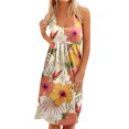 thumbnail image 4 of TJAZFJPA Robe Cocktail Noire Femme Robe d'Été Décontractée Sans Manches Robe de Plage Col Rond Robe Imprimée Robe en Latex pour Femmes Sexy Robes Formelles pour Mariage, 4 of 7