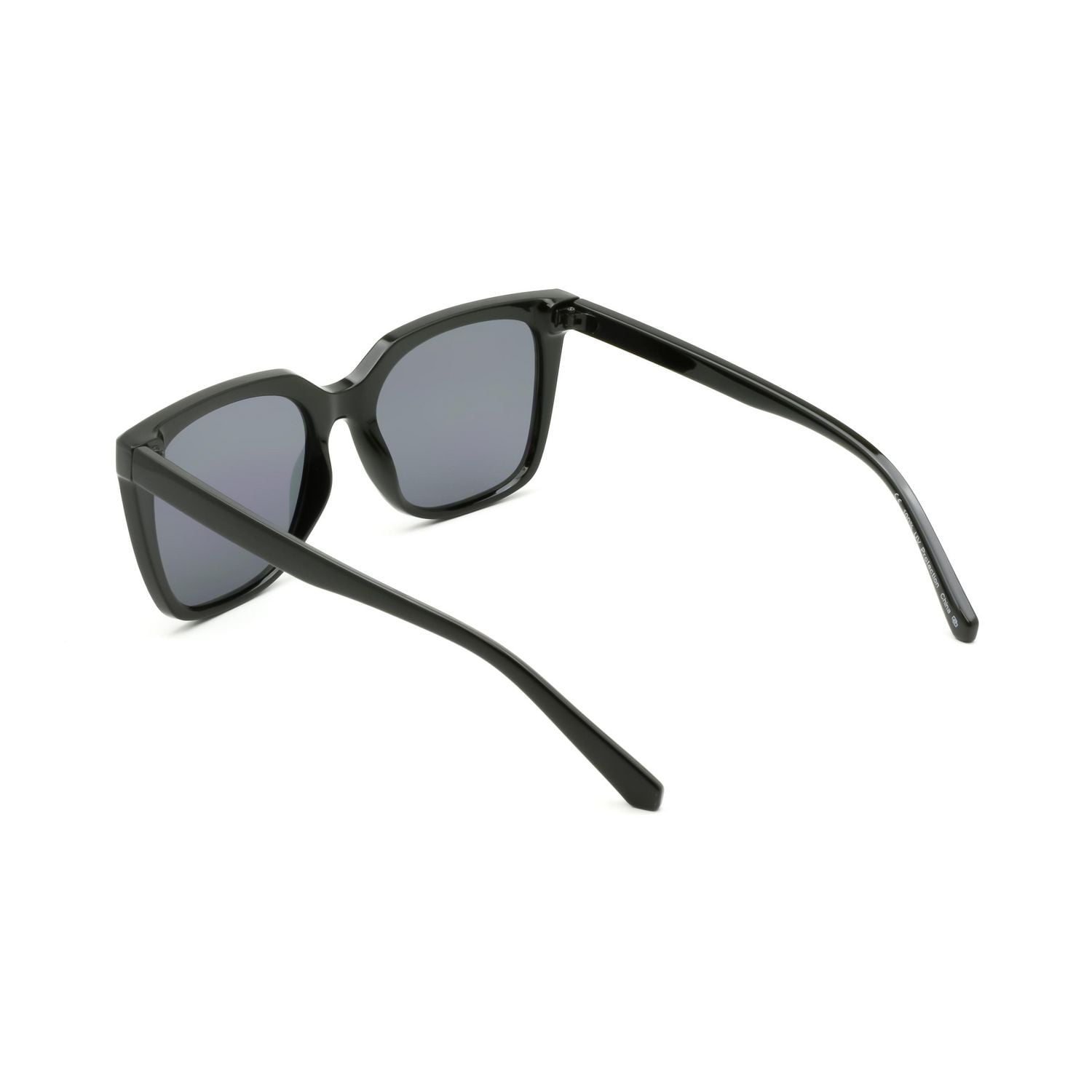 Time & Tru Women's Black Square Sunglasses