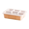 thumbnail image 2 of UsTZtai under $5 4-Compartment Snack Box, Plastic Food Storage Container with Lid, Kids Lunch Box for School Picnic, 2 of 6