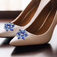 thumbnail image 3 of KLKCMS 2 Pcs Elegant Rhinestone Clips s Jewelry Crystal Decoration Buckle Heels Diamond Blue, 3 of 6