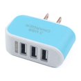 thumbnail image 2 of Universal Candy Color 3 USB Multi-Port Wall adapter; USB Charger US Plug Wall Adapter Cube Block AC 110-220V 5V, 2 of 3