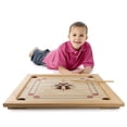thumbnail image 2 of Ensemble de Jeu de Table Carrom en Bois de Luxe Grande Taille - Comprend des Bâtons de Repère, des Pièces, la Reine et un Attaquant!, 2 of 5