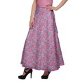 thumbnail image 3 of Moomaya Jupe Longue en Rayonne Imprimée pour Femmes Grande Taille Jupe Maxi à Taille Nouée, 3 of 6