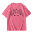 thumbnail image 4 of TIEVOSA Children Girls Short Sleeve T Shirts Summer Oversized Tops Casual Crewneck Basic Tees for 11-12 Years(Hot Pink), 4 of 6