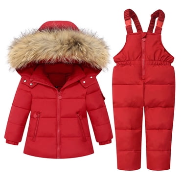 LSLJS Combinaison de Neige Bébé Filles Garçons Tout-Petits Enfants Vêtements d'Hiver Manteau en Duvet Manteau de Ski & Snow Salopette Pantalon Combinaison de Ski Ensemble Tenue d'Hiver