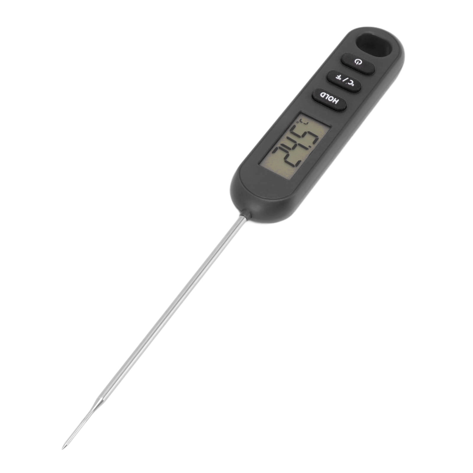 Dekaim Thermomètre à Viande Numérique, Thermomètre Alimentaire à Lecture Instantanée avec écran LCD rétroéclairé pour Cuisine, Barbecue, Eau, Viande, Cuisson des Aliments (Noir)