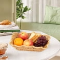 thumbnail image 1 of CaiYueKe Woven Storage Basket Natural Rattan Tabletop Organizer Farmhouse Home Decor Kitchen Countertop Fruit Snack Holder Breathable Handwoven Tray, 1 of 7