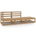 thumbnail image 1 of vidaXL 3 Piece Garden Lounge Set Honey Brown Solid Pinewood, 1 of 5