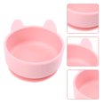 thumbnail image 1 of YSNOOWE 1Pack Cute Bowl Silicone Round Pink Easy to Clean for Kids Mealtime, 1 of 8