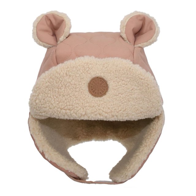 Calikids Tuque d'Aviateur d'Hiver en Peluche - Rose (S)