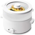 thumbnail image 1 of Electric Steamer for Cooking, 2L Ceramic Glaze Non-stick Pot, Dual Power Multi-functional Electric Cooker, Suitable for Steak, Pasta, Hot Pot, Ramen, Quick Heating and Overheat Protection, 1 of 7