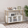 thumbnail image 2 of Costway Buffet Sideboard Kitchen Storage Cabinet Open Shelf with 3 Compartments White, 2 of 10