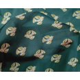 thumbnail image 4 of oneOone Silk Tabby Fabric Dot & Bird Block Printed Fabric 1 Yard 42 Inch Wide, 4 of 4