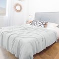 thumbnail image 2 of PiccoCasa Cooling Blanket Viscose from Bamboo Breathable Light Gray Queen, 2 of 7