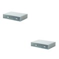thumbnail image 2 of fastboy Neat And Tidy Storage Box - plify Life With Organized Storage Multilayer Stackable Desk Organizer blue 2 drawer 2Set, 2 of 6