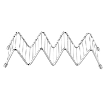 RKSTN Fournitures de Cuisine Porte-Tacos en Acier Inoxydable, Support à Tacos Antirouille Pouvant Contenir jusqu'à 4-5 Tacos par Support à Tacos Plateau à Tacos pour Coquilles Souples et Dures - avec Embouts de Protection en Silicone Décorations Allant au Four pour la Déco de Cuisine à la Maison