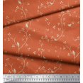 thumbnail image 3 of Soimoi Rayon Fabric Branches,Leaves & Bird Printed Fabric 1 Yard 56 Inch Wide, 3 of 3