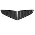 thumbnail image 2 of Yctze Window Louver Cover,2pcs Auto Black Side Window Louver Windshield Sun Shade Cover Fit For  2015-2020, 2 of 8