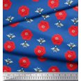 thumbnail image 3 of Soimoi Satin Silk Fabric Floral & Bee Insects Print Fabric by The Yard 42 Inch Wide, 3 of 3