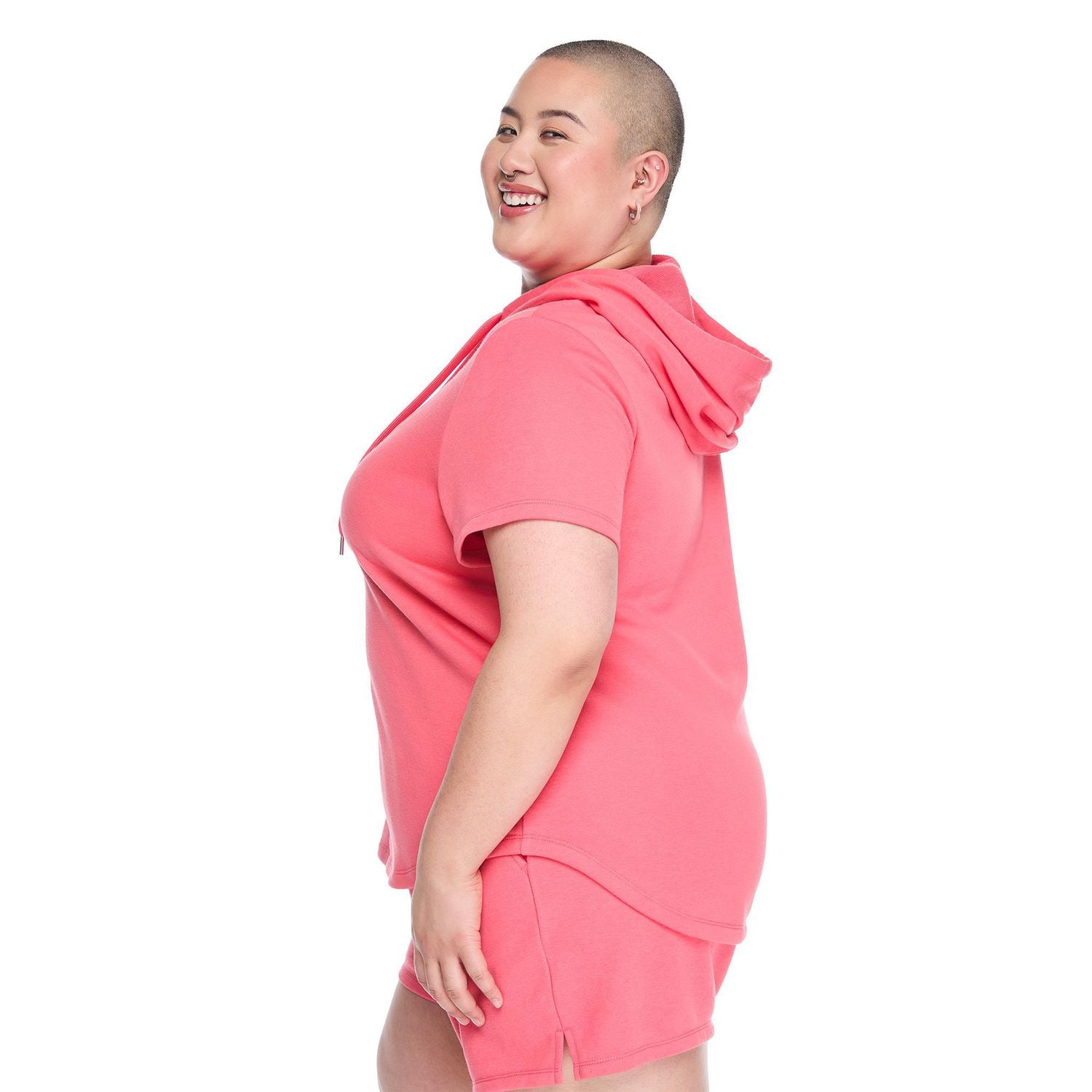 Lane Bryant Women'S Plus Short-Sleeve Hoodie