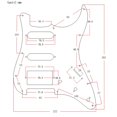 thumbnail image 3 of Plaque de Protection en Métal 11 Trous SSH pour Guitares Électriques Strat, 3 of 6