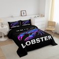 thumbnail image 3 of Erosebridal Gradient Lobster Print Bedding Toddler Comforter Set, Wild Animal Down Comforter, Reversible, 3 of 7