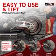 thumbnail image 4 of Venom Sport Bike Motorcycle Stand Lift, Rear Wheel Swingarm Spool Stand, 850lbs Capacity Universal Paddock Lift Jack Stand, U Adapter, Compatible With Most Yamaha Honda Kawasaki Suzuki BMW Motorcycles, 4 of 9