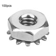 thumbnail image 2 of Toothed Nut,100Pcs Toothed Nut Steel Industrial Robot Parts Nut Top-Notch Performance, 2 of 9