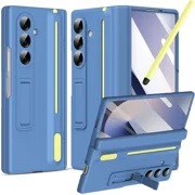 Case for for Samsung Galaxy Z Fold 7 with S Pen Holder and Stylus & Invisible Kickstand, Full Body Hinge Built-in Screen Protector Fold7 Phone Cover for Samsung Z Fold 7 Case with S Pen Slot