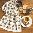 thumbnail image 2 of Holiday Time Cranberry Spice Kids Collection Set de linge de cuisine imprimé Arbre & Maison, Rouge/Multicolore, 40 cm x 66 cm, 2 of 4