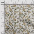 thumbnail image 2 of oneOone Polyester Spandex Yellow Fabric Floral Craft Projects Decor Fabric Printed By The Yard 56 Inch Wide, 2 of 4