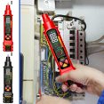 thumbnail image 1 of Uscallm 2Pcs Electrical Tester Pen Multifunction Smart Power Measuring Pen AC DC Voltage Detector Wire Conduction Socket Wiring Leakage Switch Tester Tool for Electricians DIY Homeowners, 1 of 9