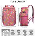 thumbnail image 3 of Tropical Pineapple Cooler Backpack - Leakproof 20L Insulated Lunch Bag with Exotic Fruit Pattern for Beach & Camping, 3 of 6