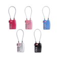 thumbnail image 1 of OULII 5Pack Tsa Approved Luggage Locks Zinc Alloy Security Cable for Suitcase Travel, 1 of 2