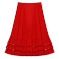 thumbnail image 2 of CHICTRY Filles Enfants Ruban Style RAD Jupe de Ballet Personnage Ballerine Longue Maxi Évasée Jupe Tenue de Danse Costume Rouge 14, 2 of 8