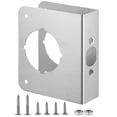 thumbnail image 2 of Lock and Door Reinforcer, Door Lock Reinforcement Plate, Stainless Steel Home Security Door Lock Plate with 1-3/8" Thickness, 2-3/8" Backset, and 2-1/8" Bore, 2 of 7