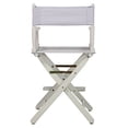 thumbnail image 2 of Casual Home Chaise de Réalisateur 24 Pouces Cadre Blanc - Toile Blanche, 2 of 5