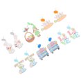 thumbnail image 4 of 6 Pairs Easter Earrings Bunny Dwarf Ear Drop Cartoon Earrings Easter Ear Jewelry, 4 of 9
