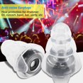 thumbnail image 3 of Bouchons d'Oreilles à Réduction de Bruit, Bouchons d'Oreilles de Concert Efficaces pour Batteur, Confortables à Porter Coupés pour Protection Auditive de Fête, 3 of 8