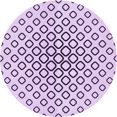 thumbnail image 1 of Ahgly Company Tapis d'Intérieur Ronds Lavables à la Machine, Style Transitionnel, Fleur Violette Violette, Tapis de Zone, 7 Pieds Rond, 1 of 7