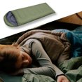thumbnail image 1 of Sac de Couchage Enveloppe Portable Thermique avec Sac de Compression pour l'Eau pour la Randonnée, le Camping par Temps Froid, la Randonnée Sac à Dos Adulte - Vert, 0,95 kg, 1 of 9