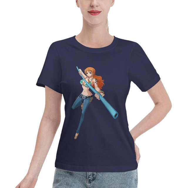 Women's Basic Short Sleeve T-Shirt One Piece Nami