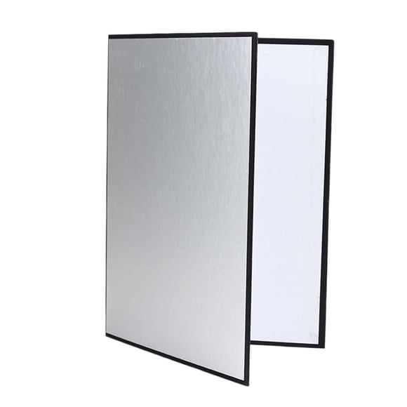 Bunblic 3 in 1 Light Reflector 42 x 30cm Portable Folding Light Diffuser Board for Food Photography Product Outdoor Indoor Still Life Argent
