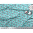 thumbnail image 3 of Soimoi Poly Georgette Fabric Dot & Ogee Damask Print Fabric by Yard 52 Inch Wide, 3 of 3
