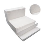 FUTUREORYY 400PCS Tissu de toilette souple blanc pour usage salle de bains